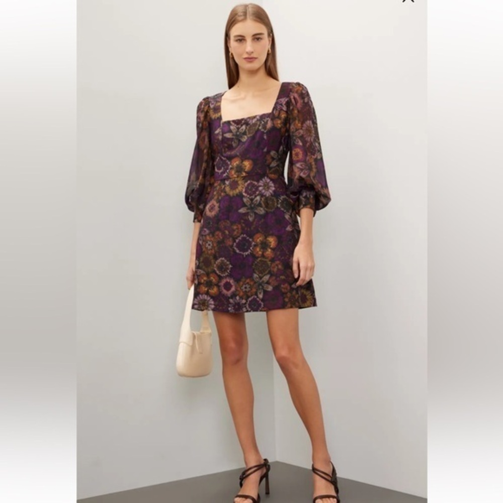 Slate and willow dark floral‎ dress size 6